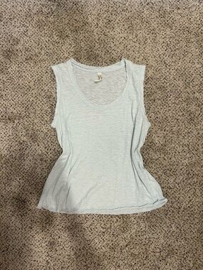 Anthropologie Pale Blue Scoop Neck Tank